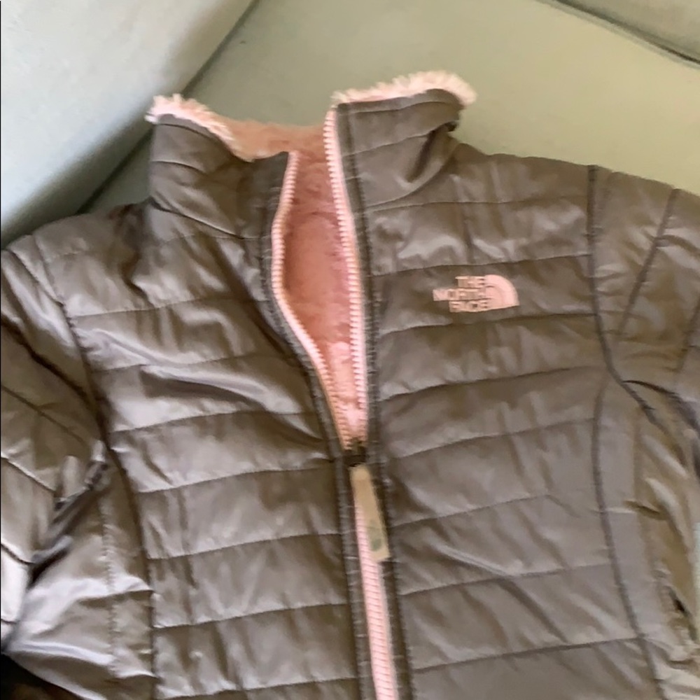 Reversible north face jacket girls L